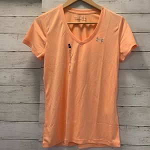 Under Armour Loose Heat Gear V-Neck T-Shirt Orange